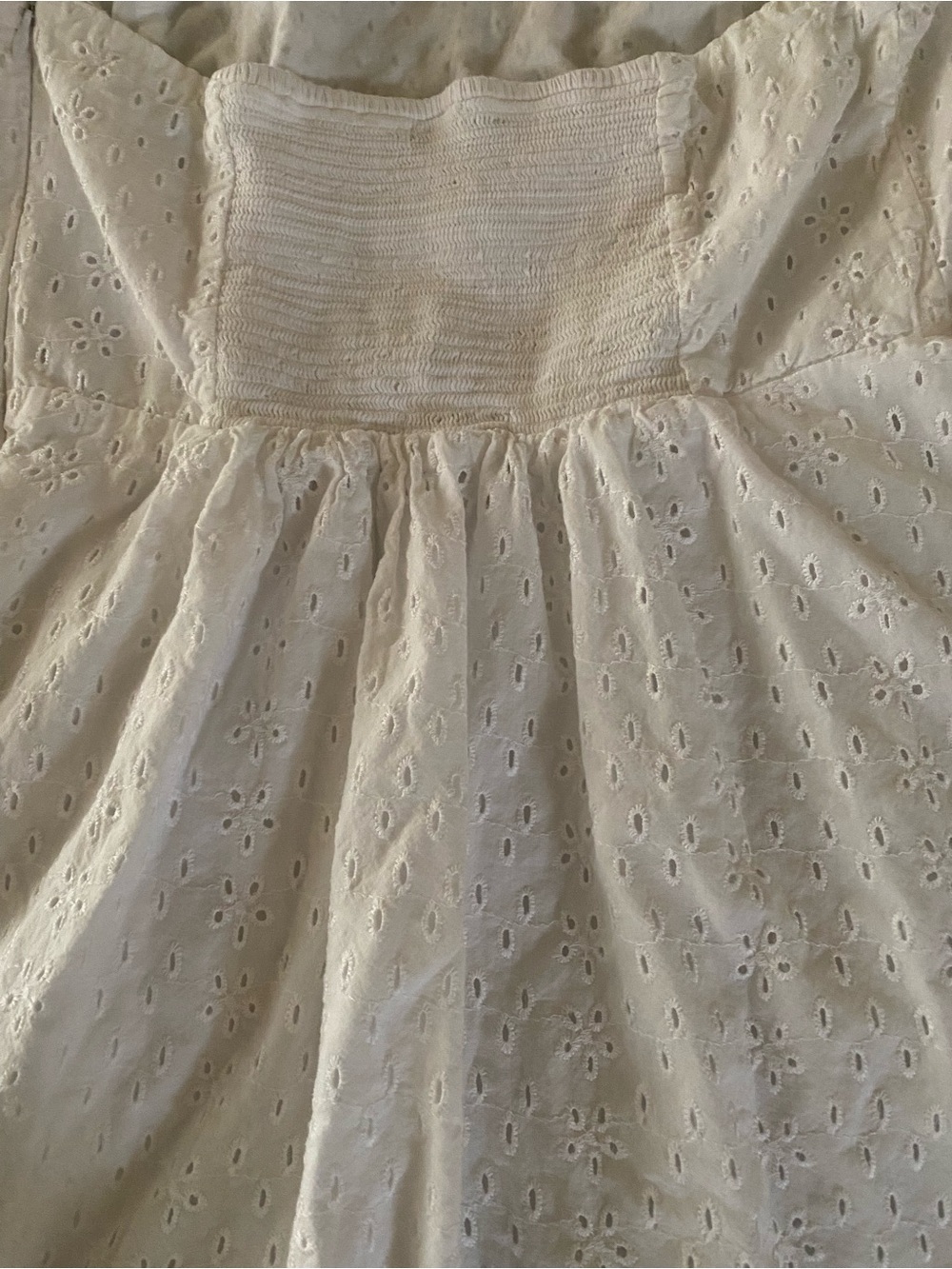 Old Navy Strapless White Eyelet Sundress size 12 - Picture 6 of 12